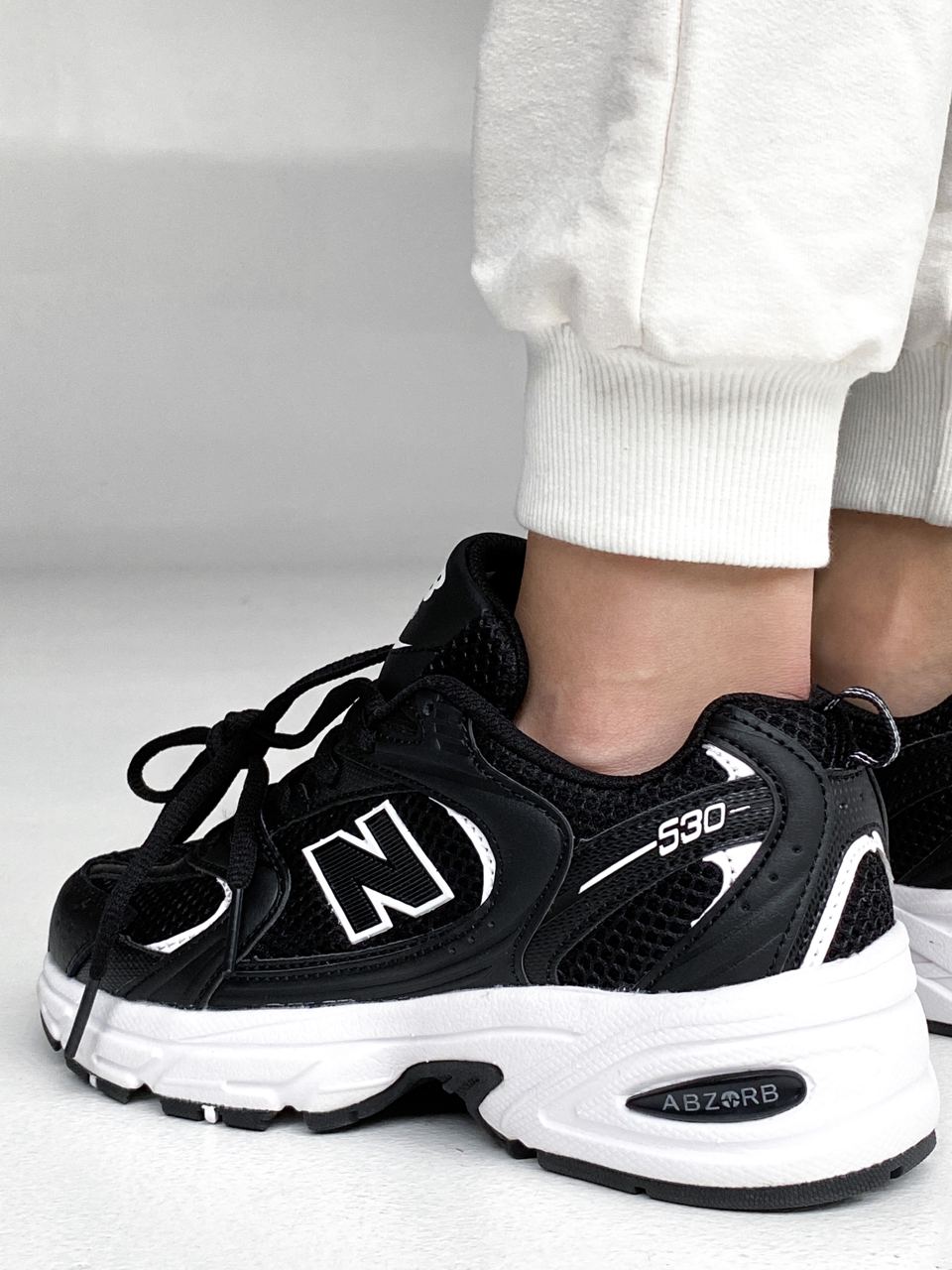 New Balance 530 Black/White - oceanhype - 