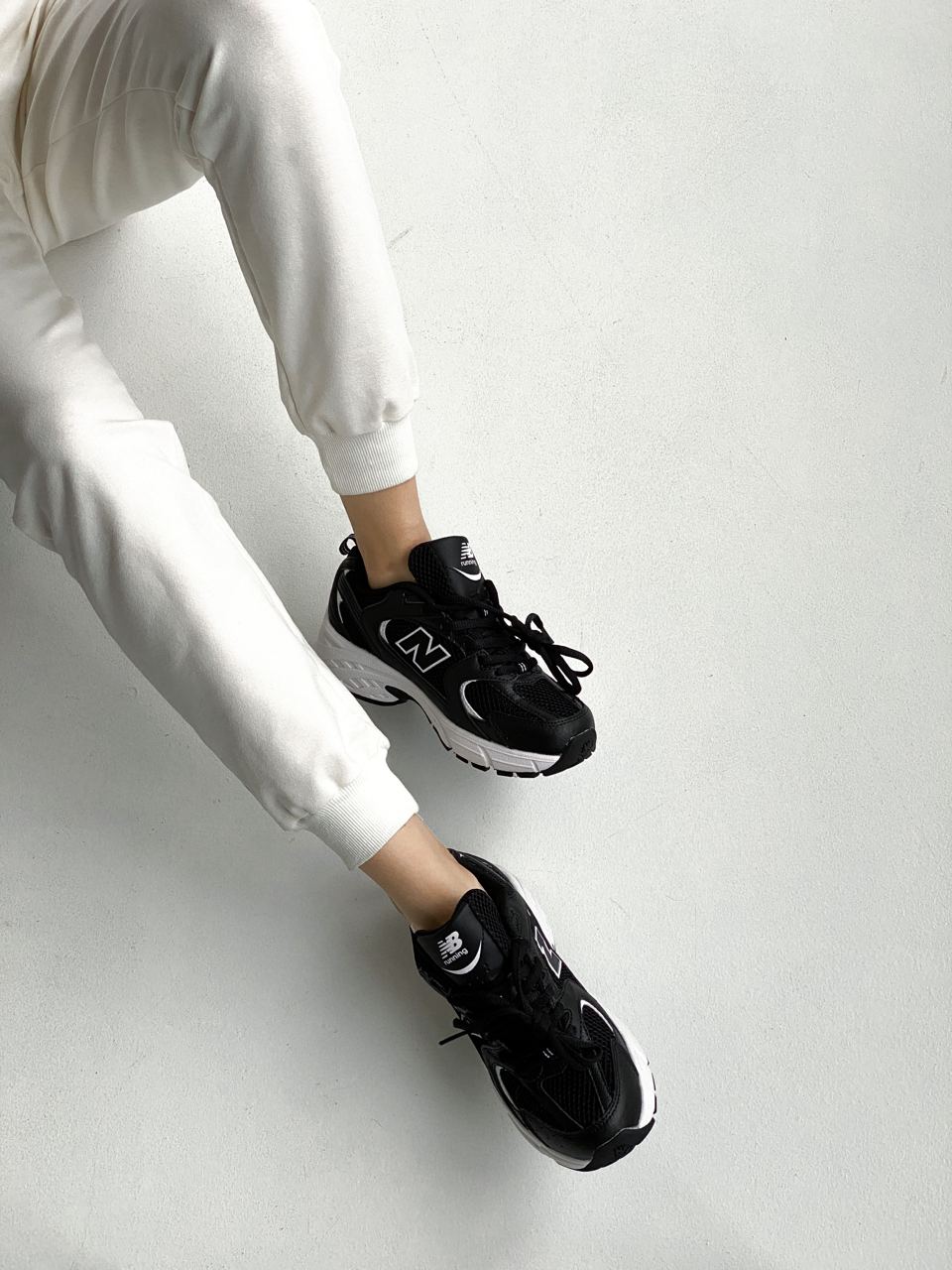 New Balance 530 Black/White - oceanhype - 