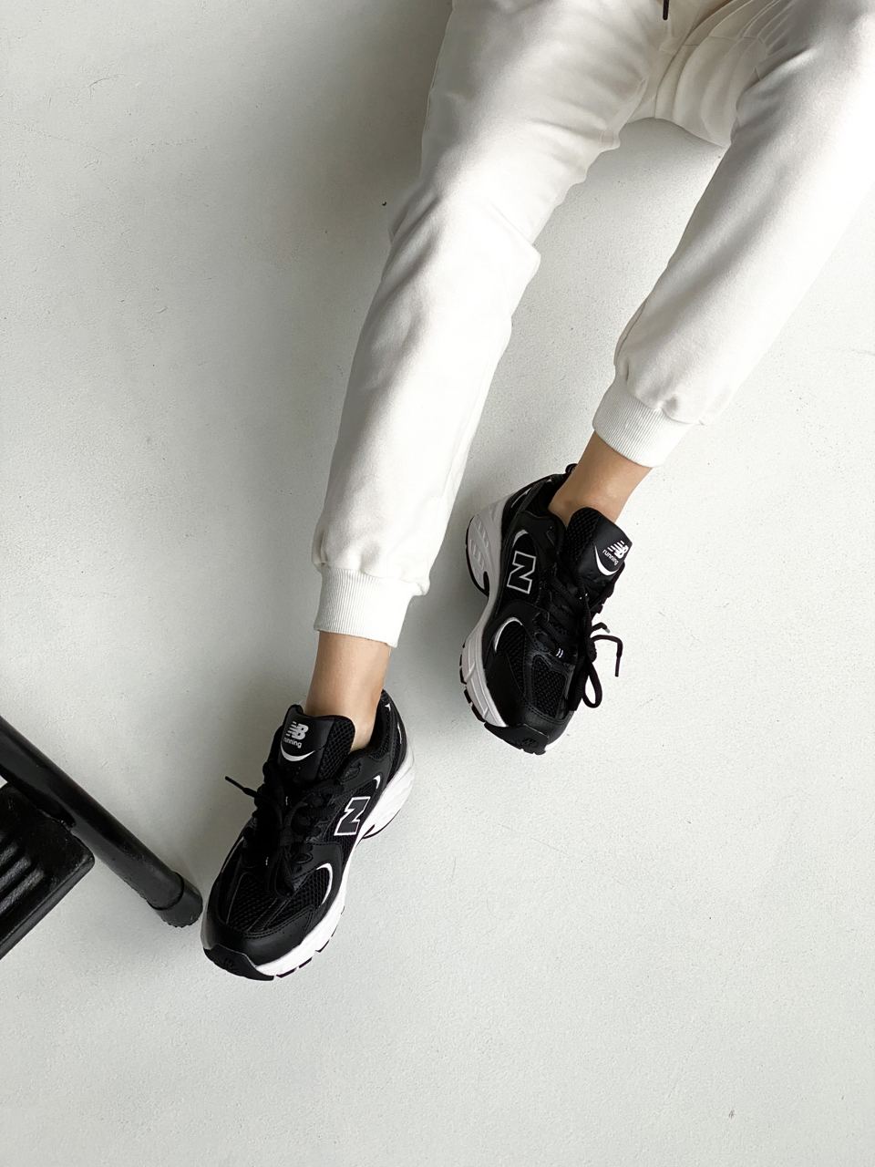 New Balance 530 Black/White - oceanhype - 