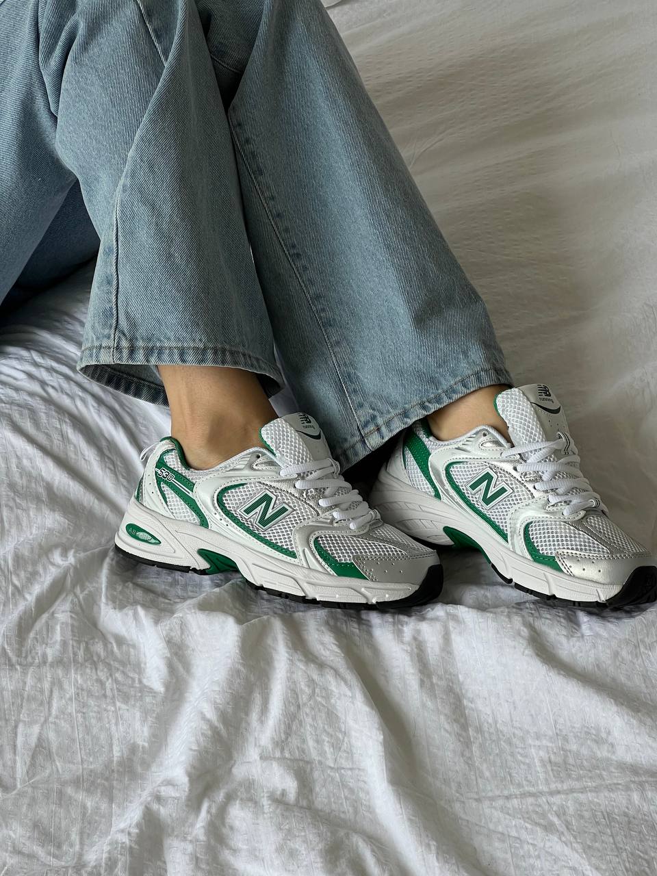 New Balance 530 White Green - oceanhype - 