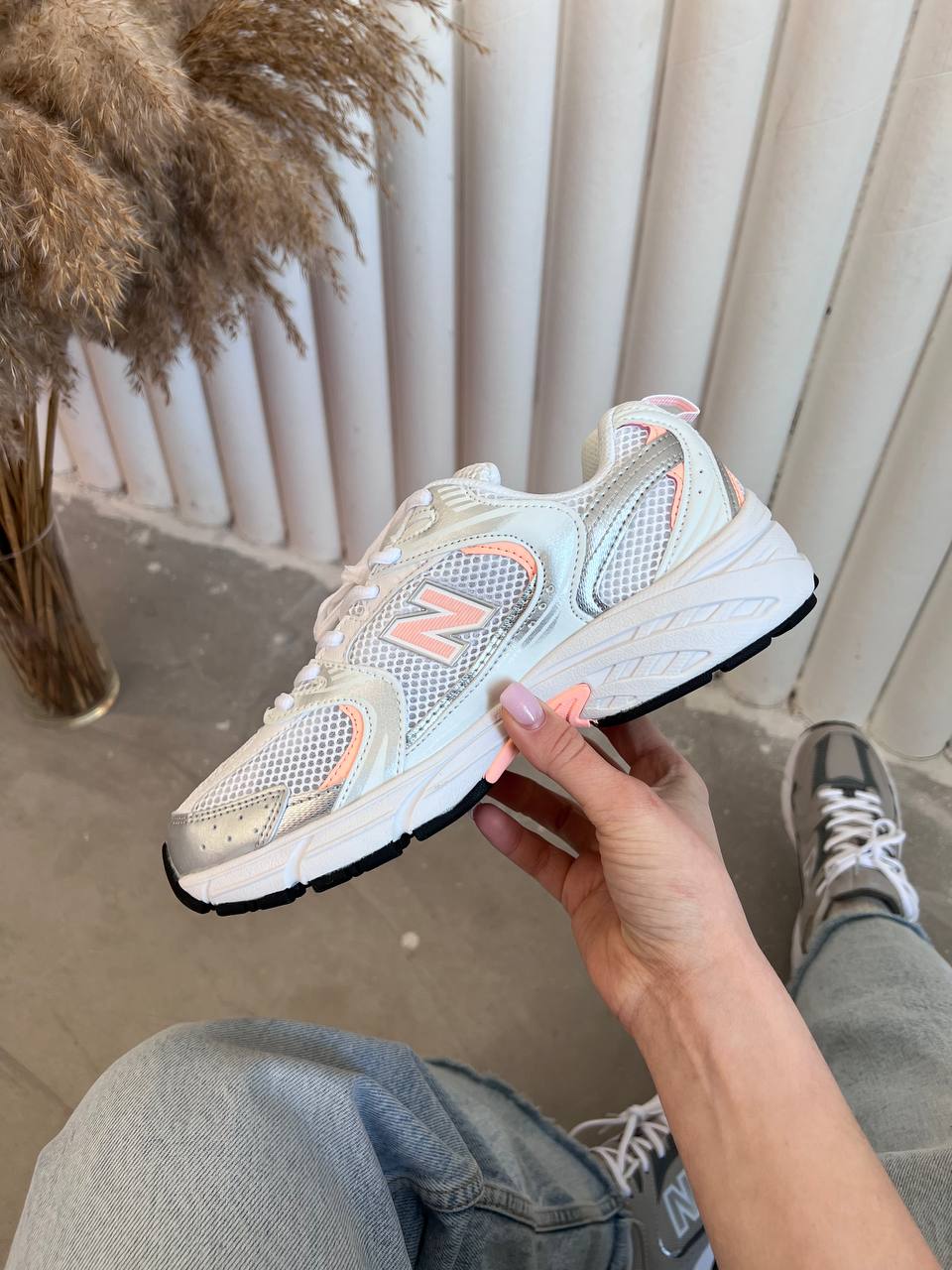 New Balance 530 White Pink - oceanhype - 