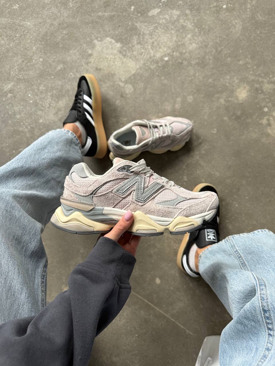 New Balance 9060 Pink Grey - oceanhype - 