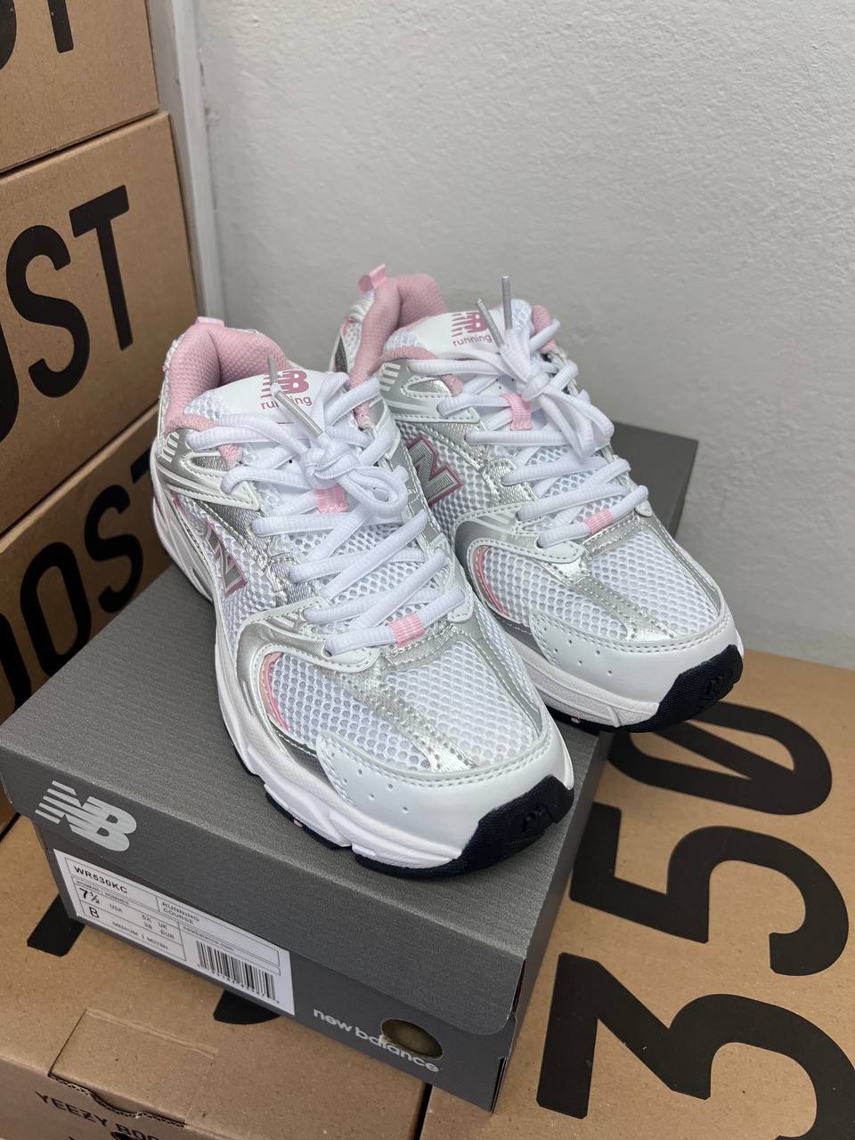 New Balance 530 White Silver Pink - oceanhype - 