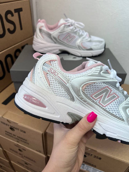 New Balance 530 White Silver Pink - oceanhype - 