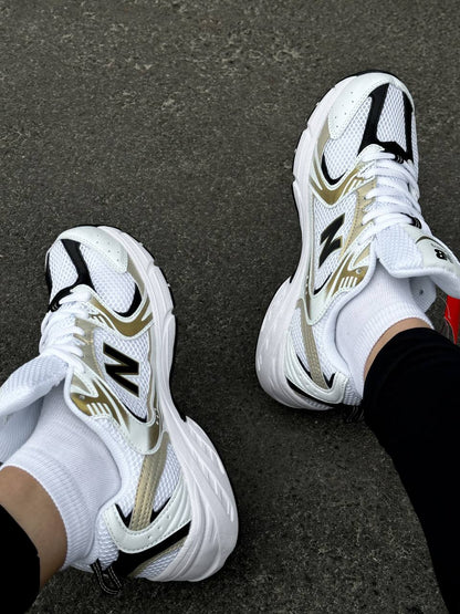 New Balance 530 White Silver Gold - oceanhype - 