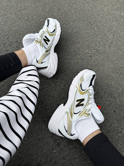 New Balance 530 White Silver Gold - oceanhype - 