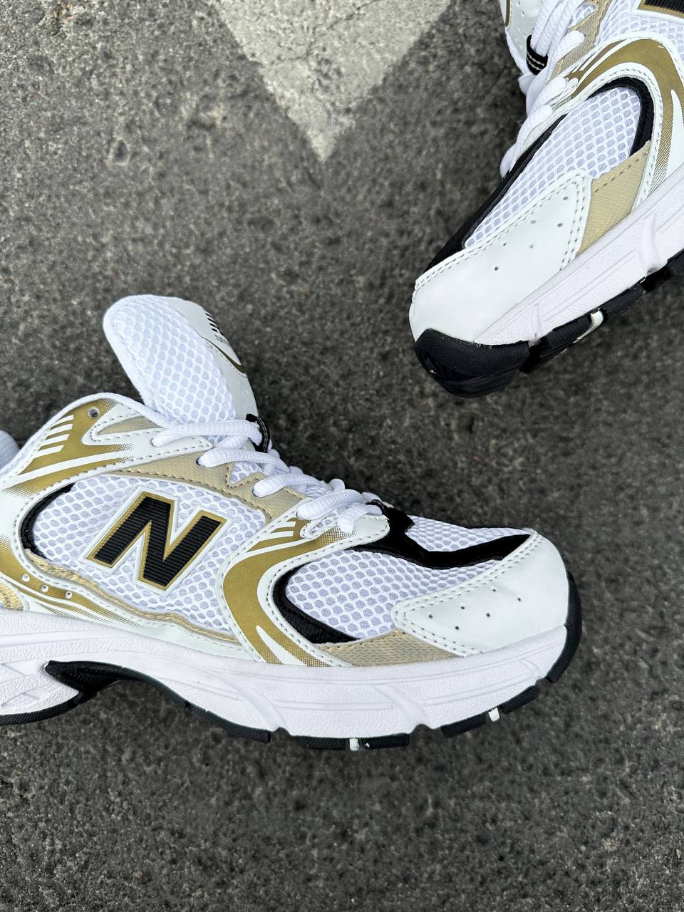 New Balance 530 White Silver Gold - oceanhype - 