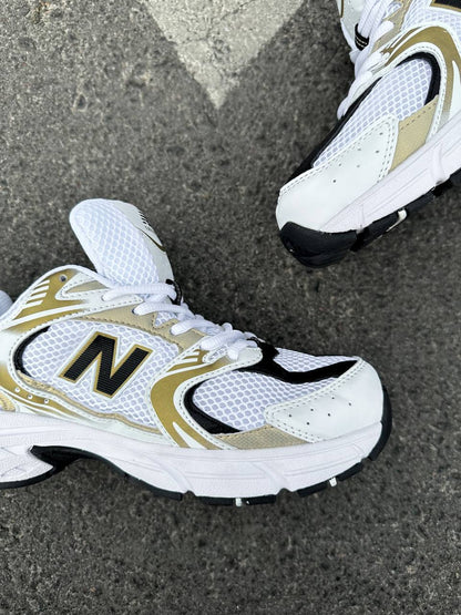 New Balance 530 White Silver Gold - oceanhype - 