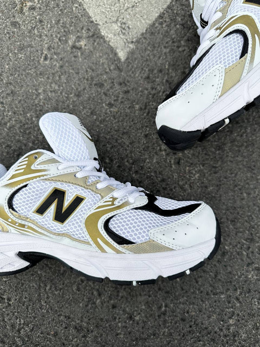 New Balance 530 White Silver Gold - oceanhype - 