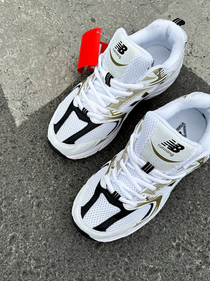 New Balance 530 White Silver Gold - oceanhype - 