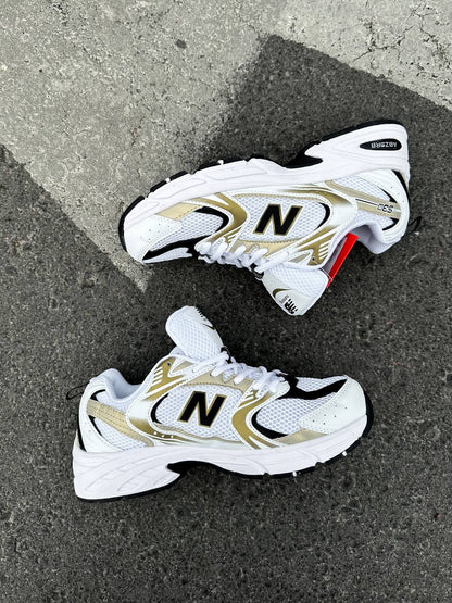 New Balance 530 White Silver Gold - oceanhype - 