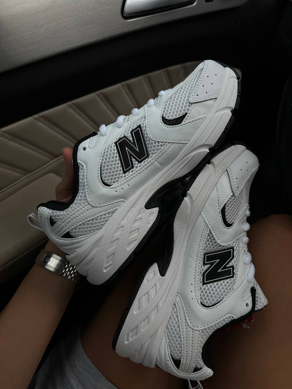 New Balance 530 White Black - oceanhype - 