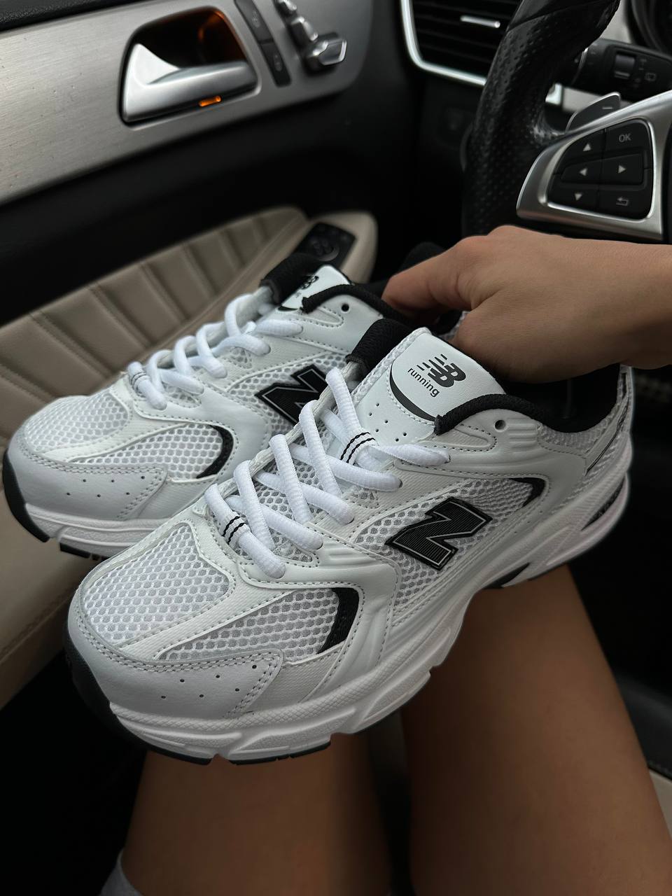 New Balance 530 White Black - oceanhype - 