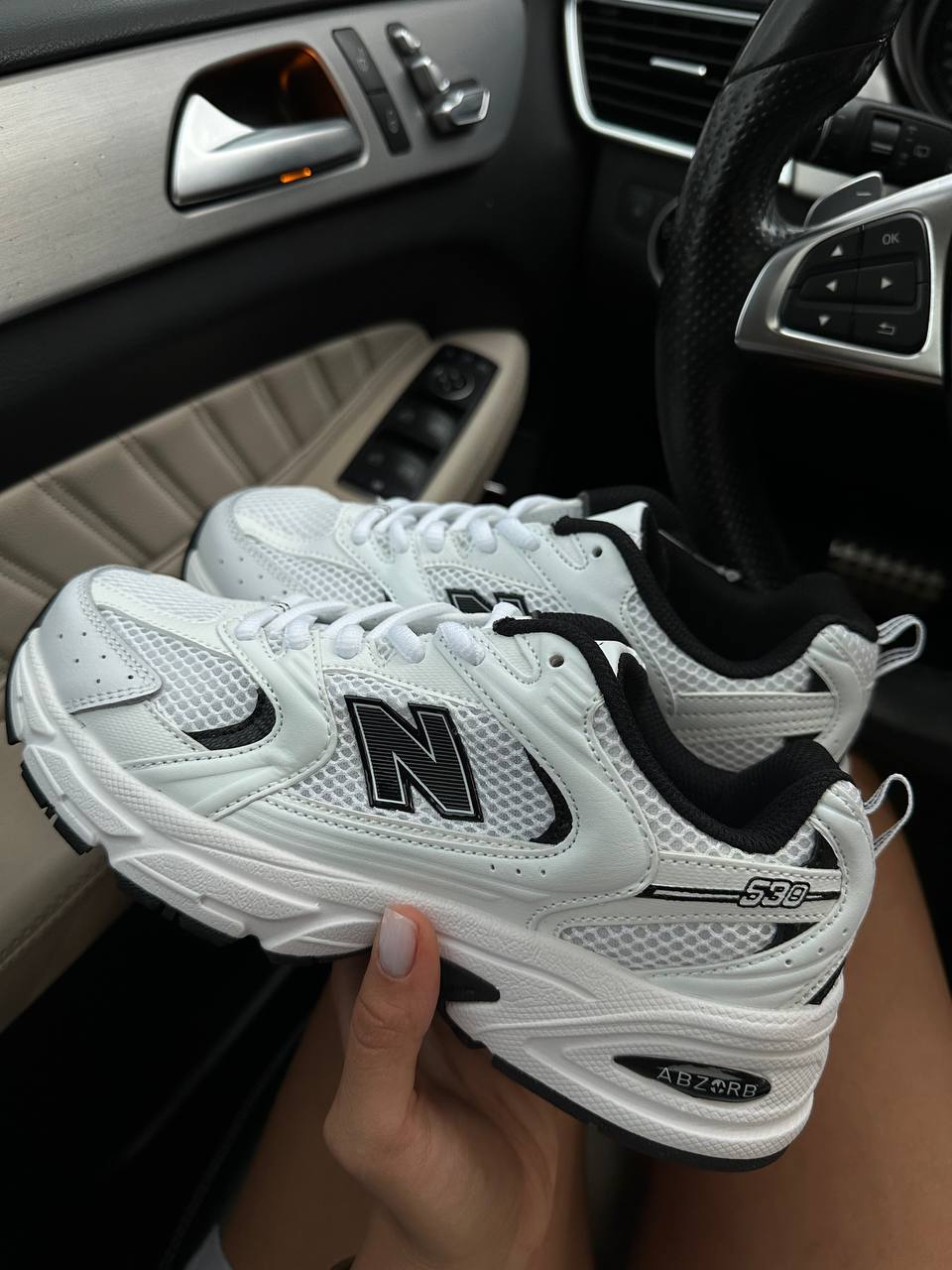 New Balance 530 White Black - oceanhype - 