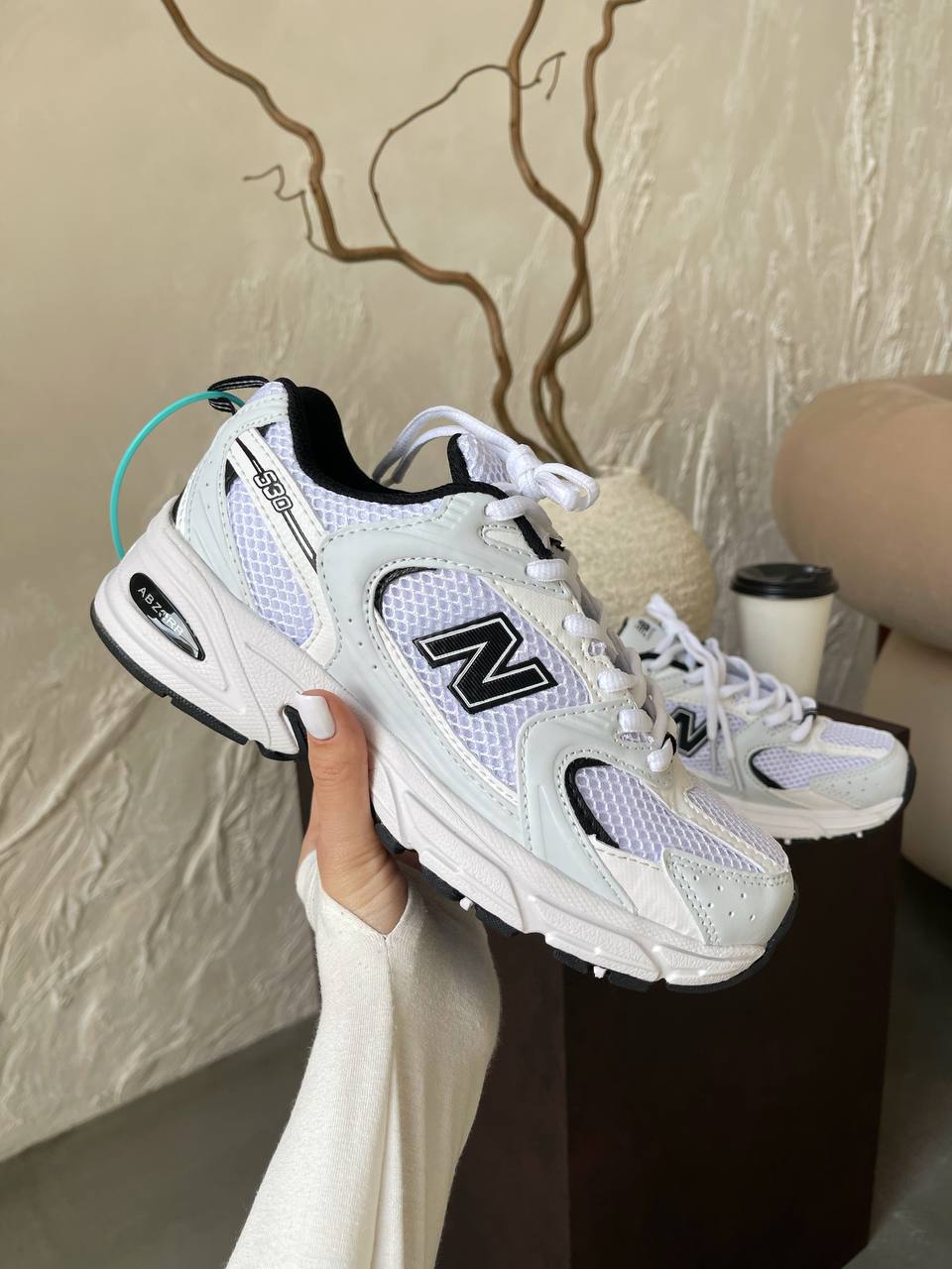 New Balance 530 White Black - oceanhype - 