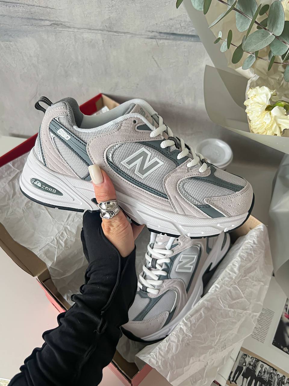 New Balance 530 Grey White - oceanhype - 