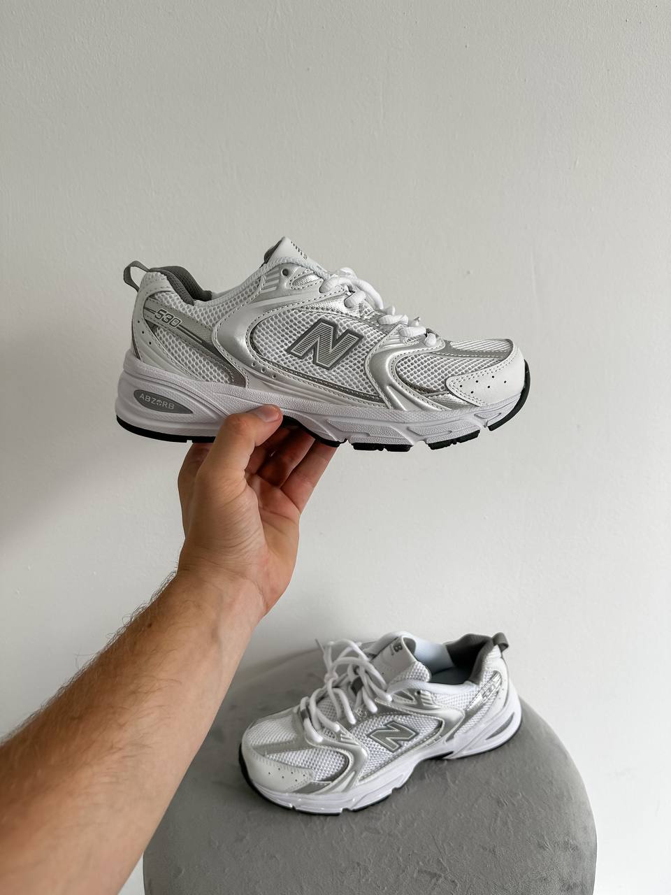 New Balance 530 White Grey Silver - oceanhype - 