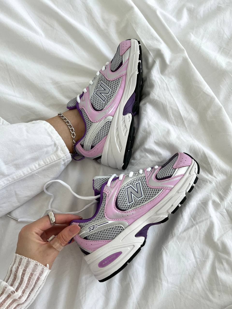 New Balance 530 Pink Grey - oceanhype - 