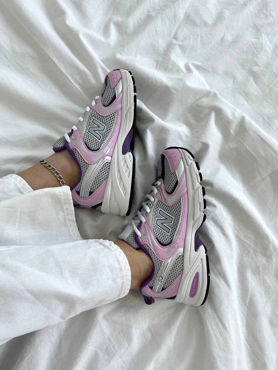 New Balance 530 Pink Grey - oceanhype - 
