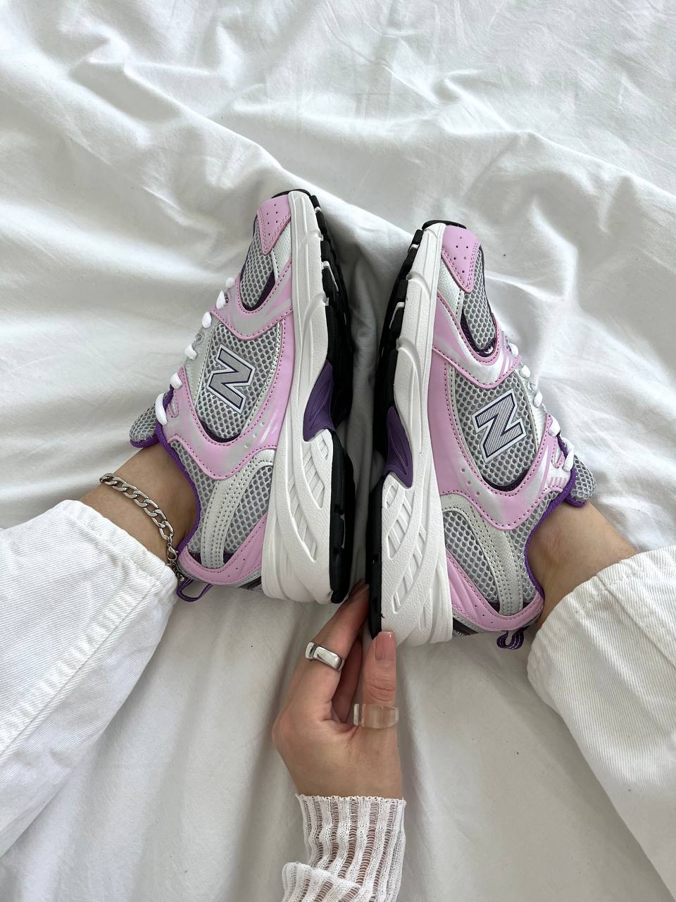 New Balance 530 Pink Grey - oceanhype - 