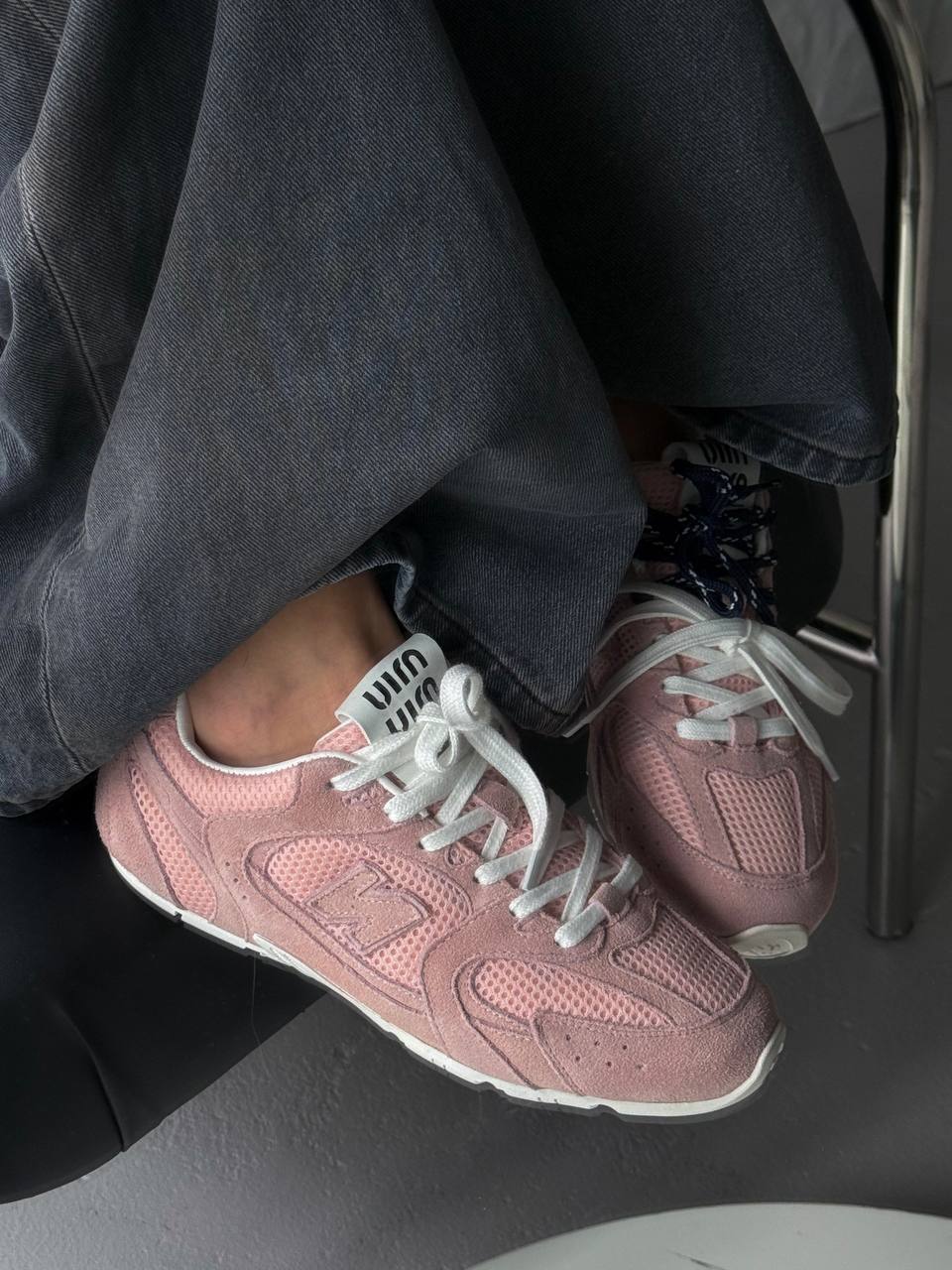 New Balance 530 x Miu Miu Pink Blue Laces - oceanhype - 