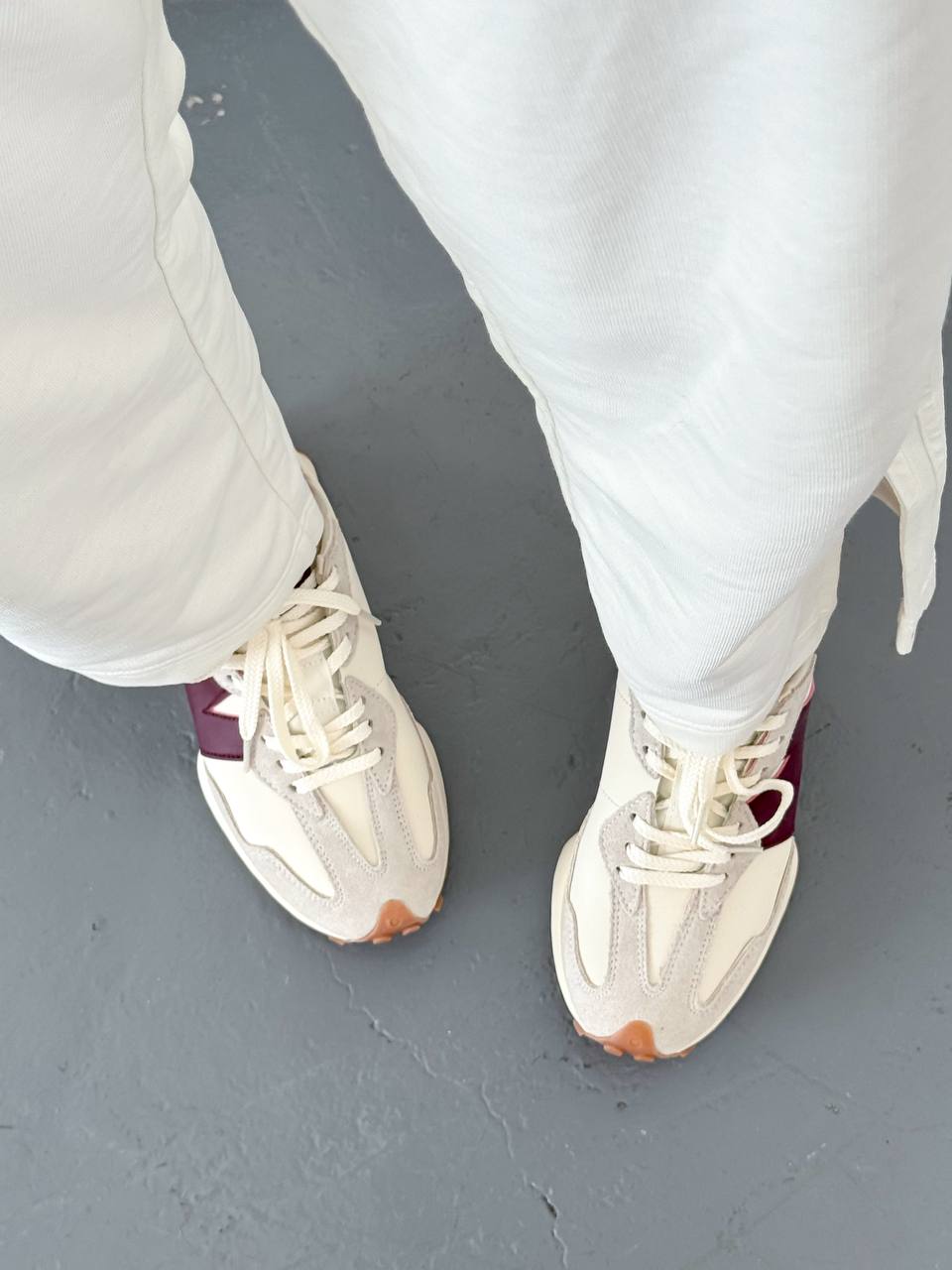New balance 327 White Dark Red - oceanhype - 