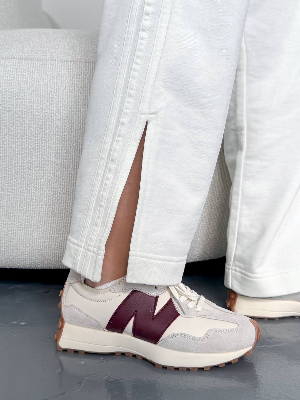 New balance 327 White Dark Red - oceanhype - 