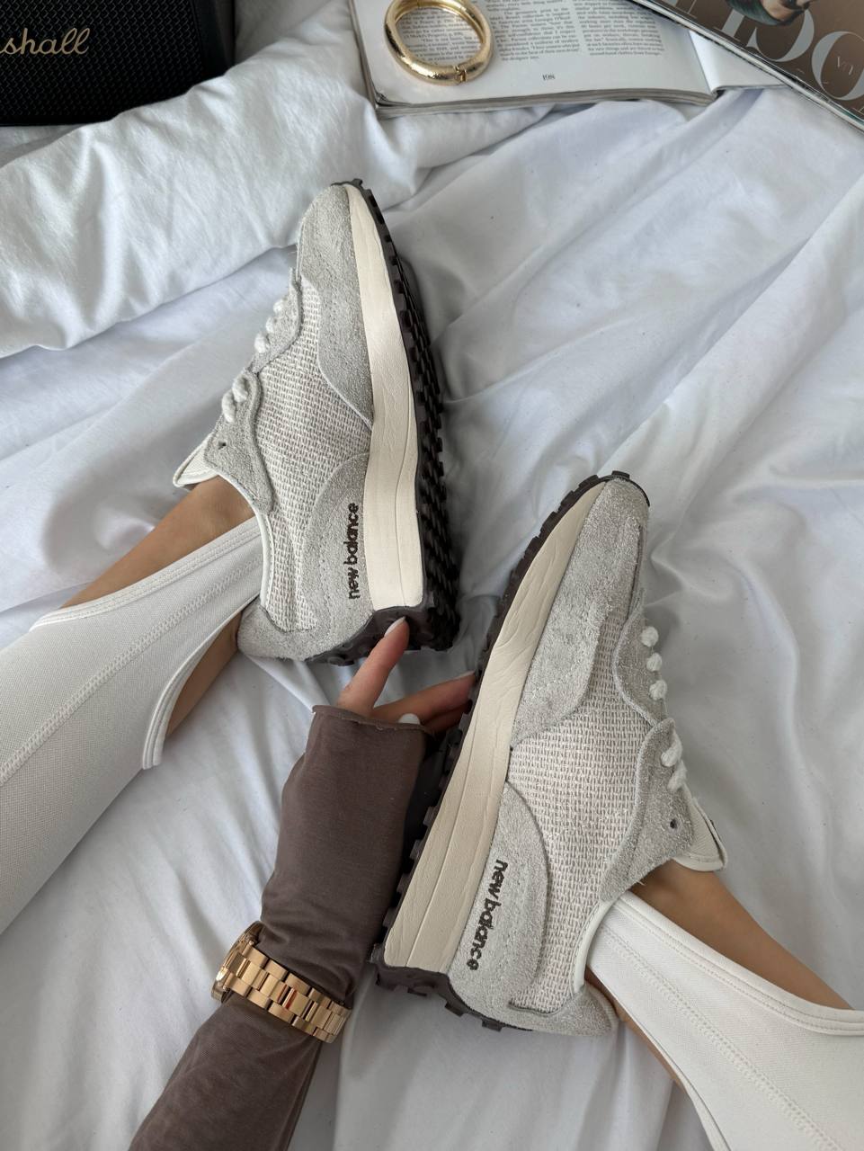 New Balance 327 Beige White - oceanhype - 