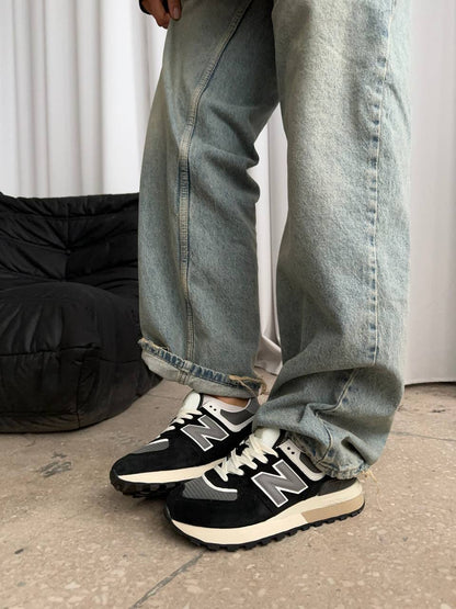 New Balance 574 Legacy Black Grey - oceanhype - 