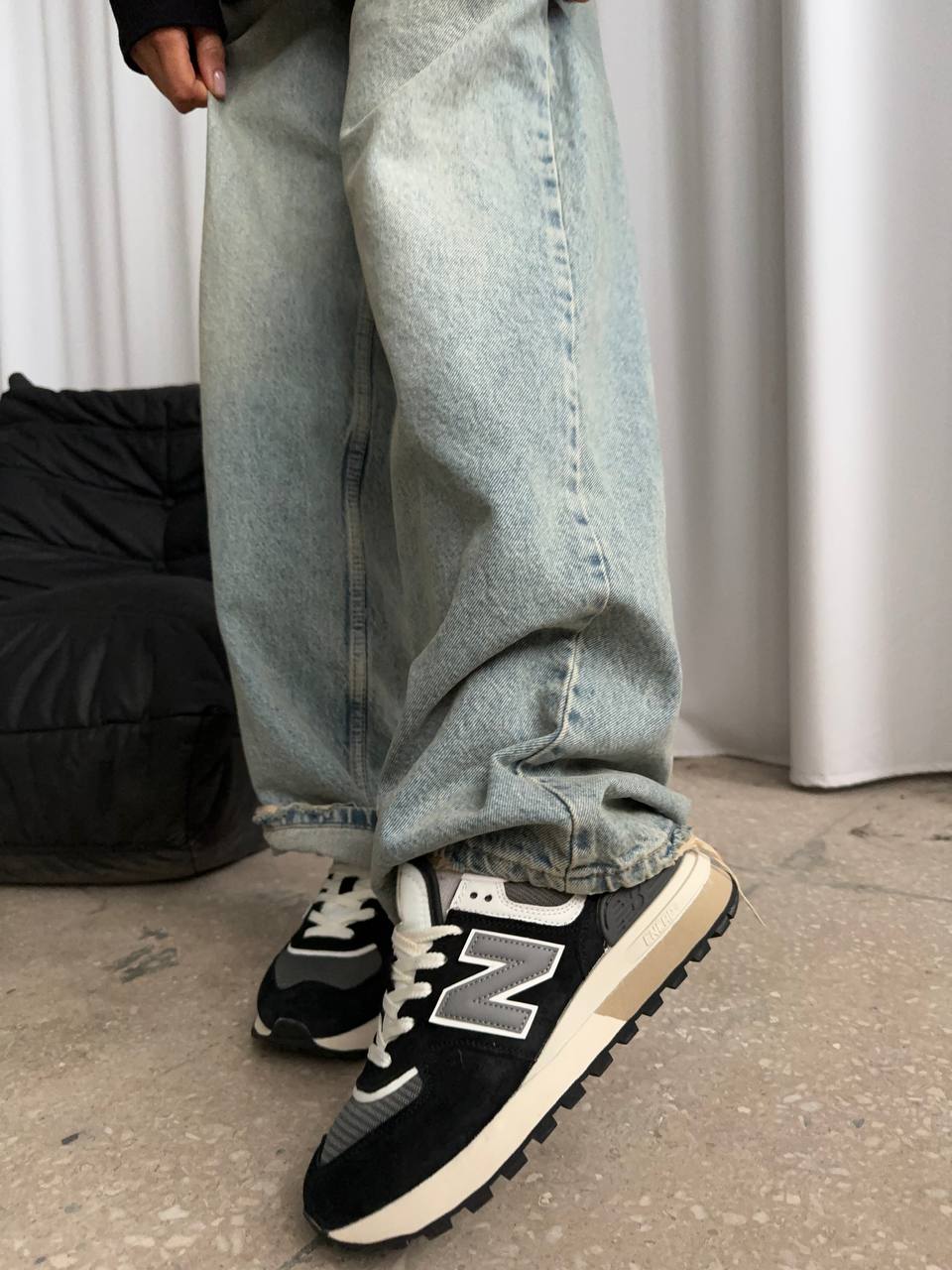 New Balance 574 Legacy Black Grey - oceanhype - 