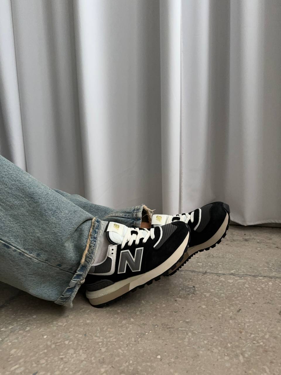 New Balance 574 Legacy Black Grey - oceanhype - 