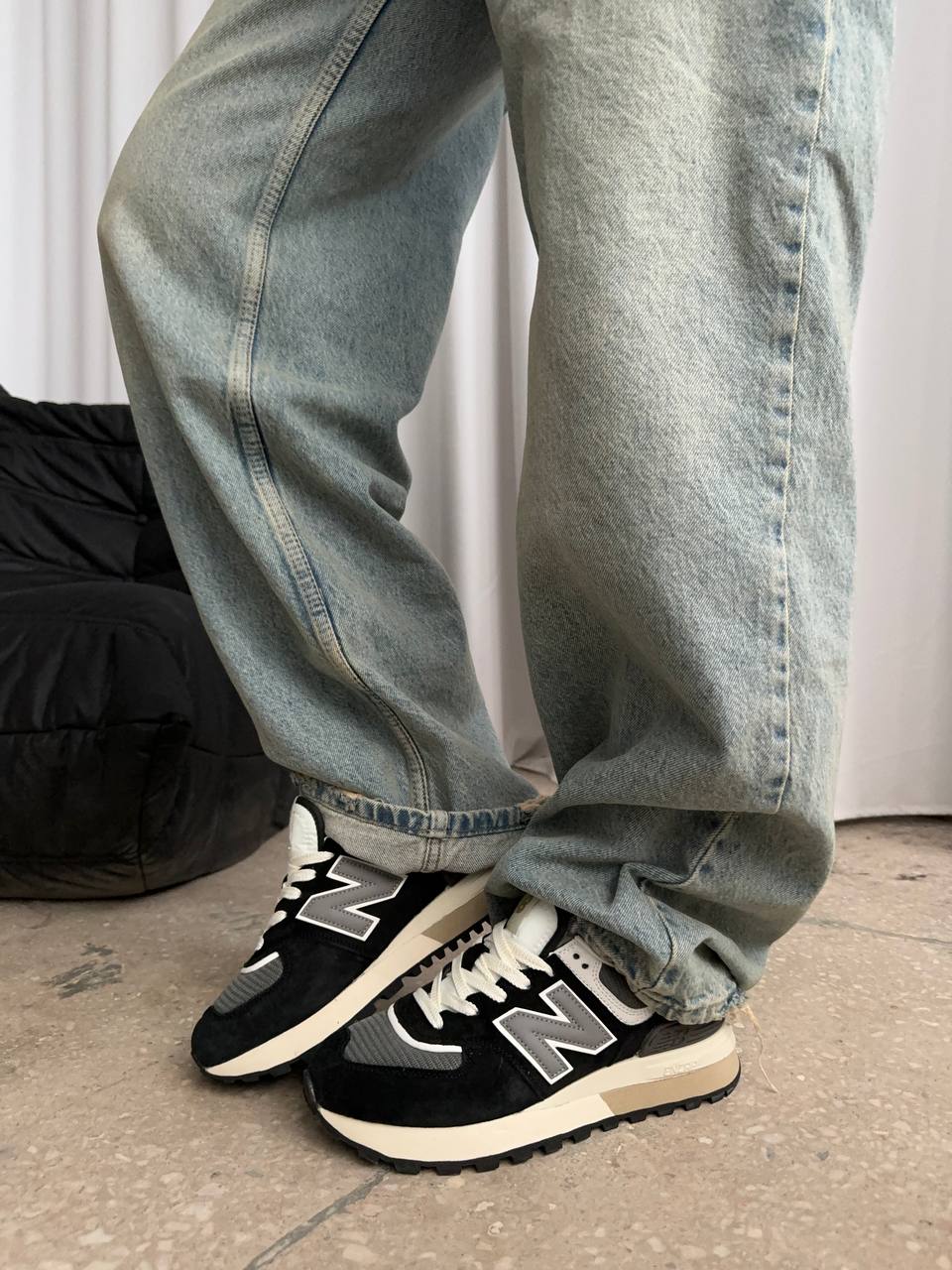 New Balance 574 Legacy Black Grey - oceanhype - 