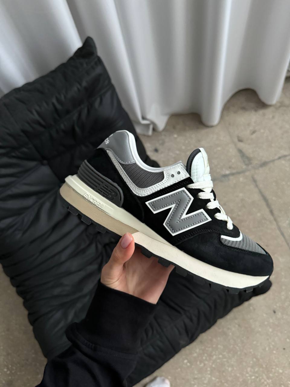 New Balance 574 Legacy Black Grey - oceanhype - 