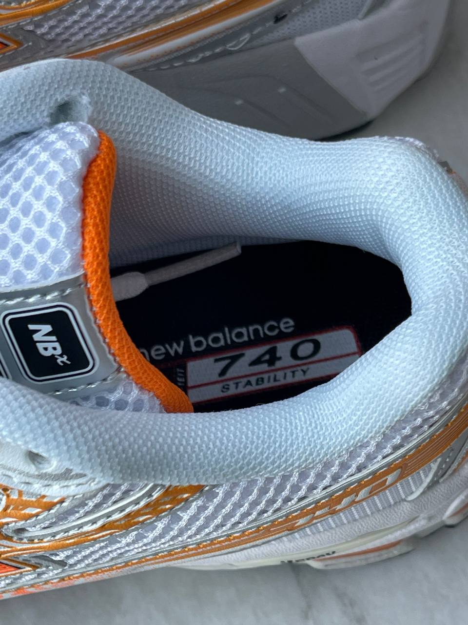 New Balance 740 White Orange - oceanhype - 