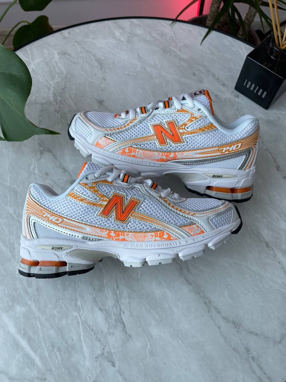 New Balance 740 White Orange - oceanhype - 