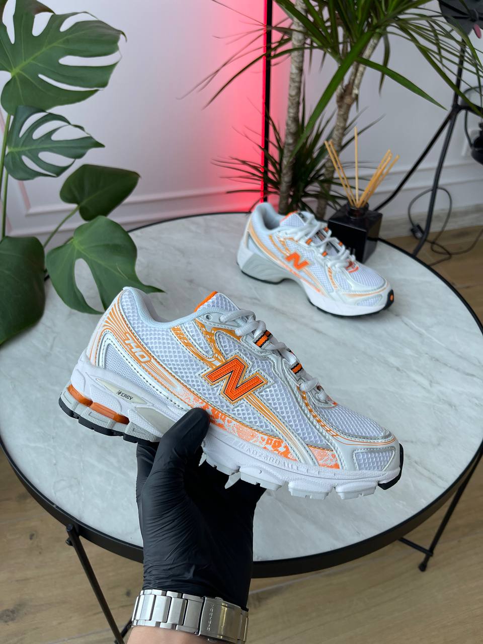 New Balance 740 White Orange - oceanhype - 