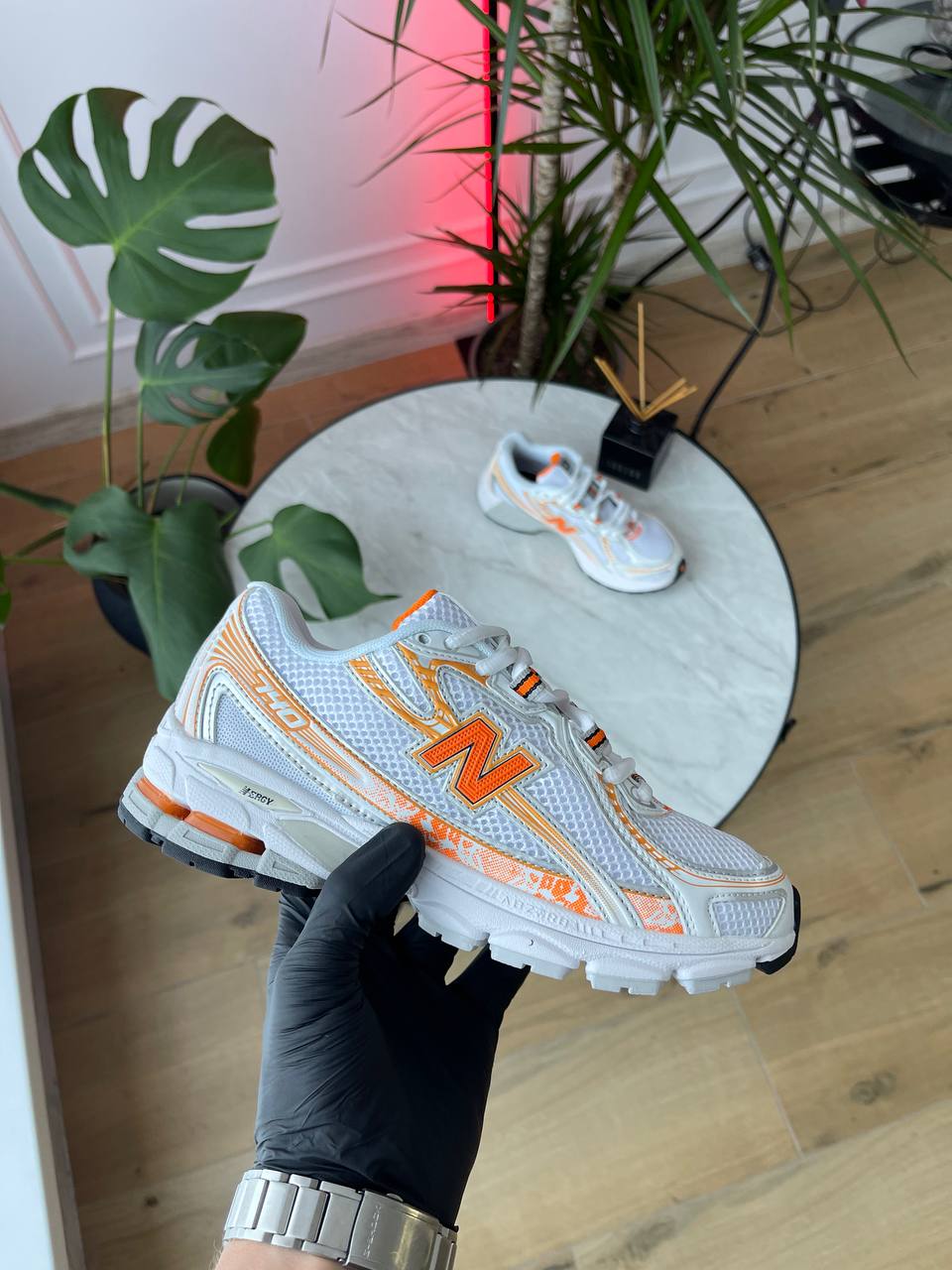 New Balance 740 White Orange - oceanhype - 