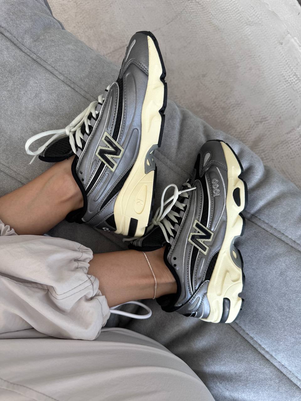 New Balance 1000 Silver Metallic - oceanhype - 
