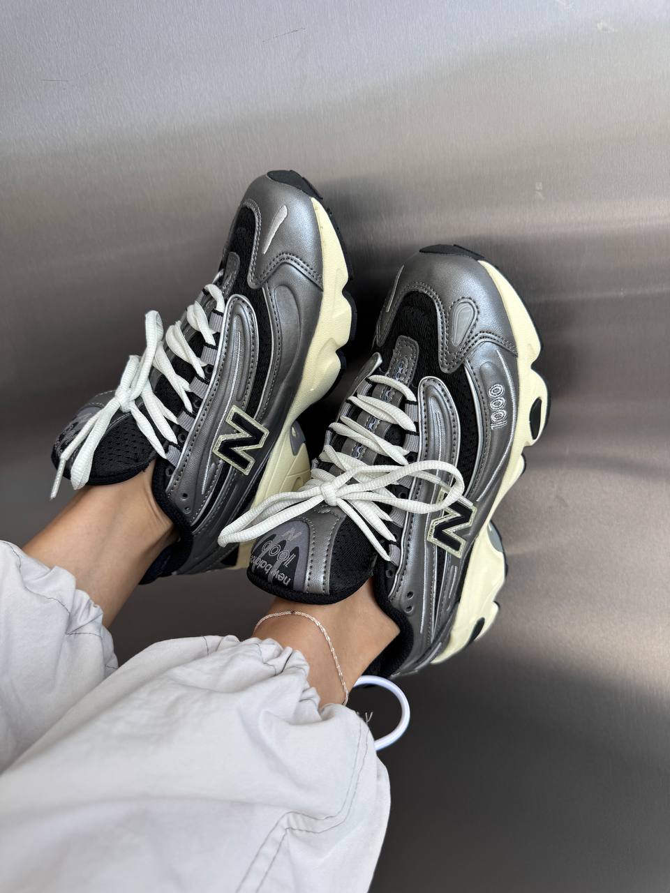 New Balance 1000 Silver Metallic - oceanhype - 