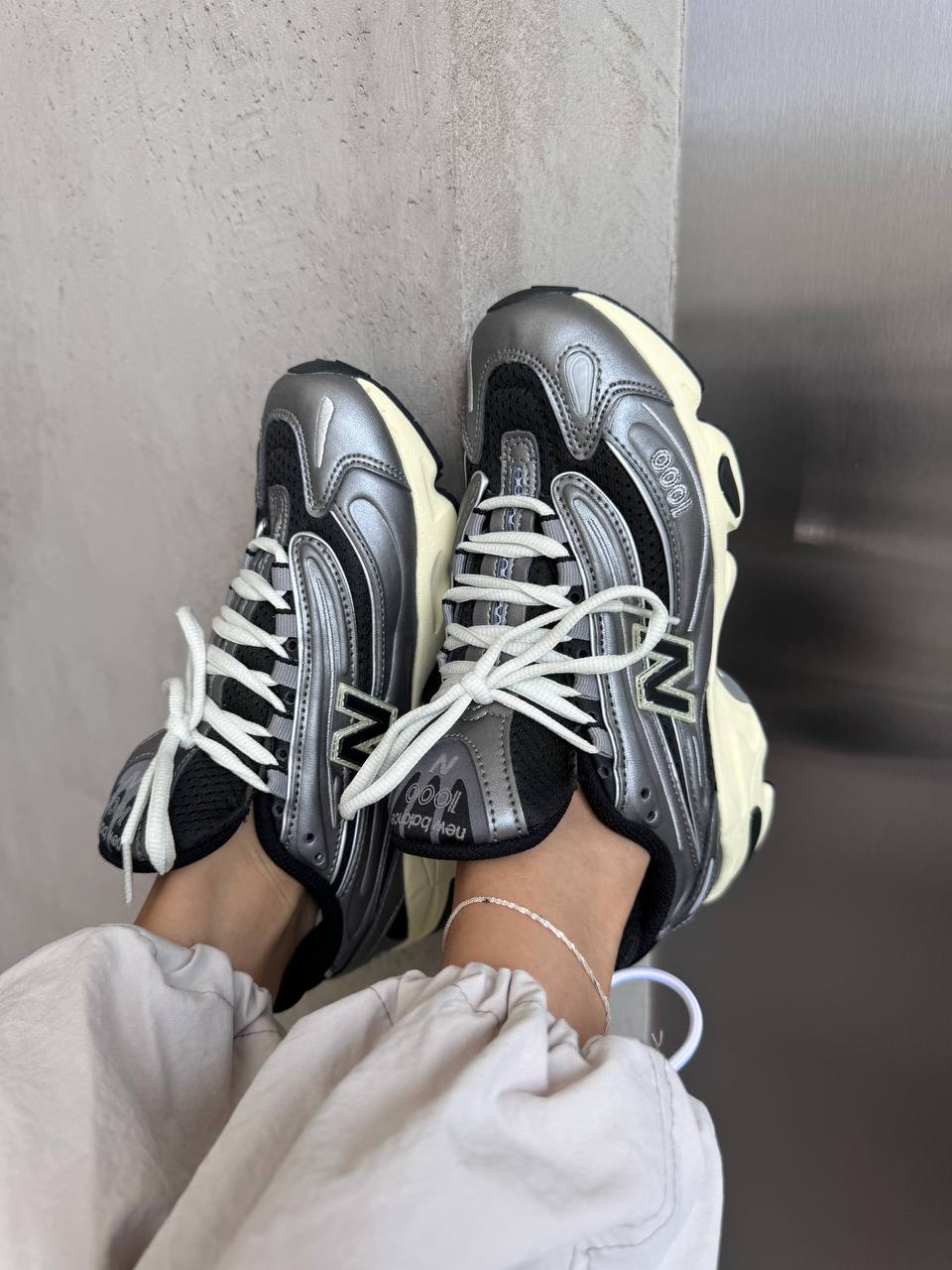 New Balance 1000 Silver Metallic - oceanhype - 