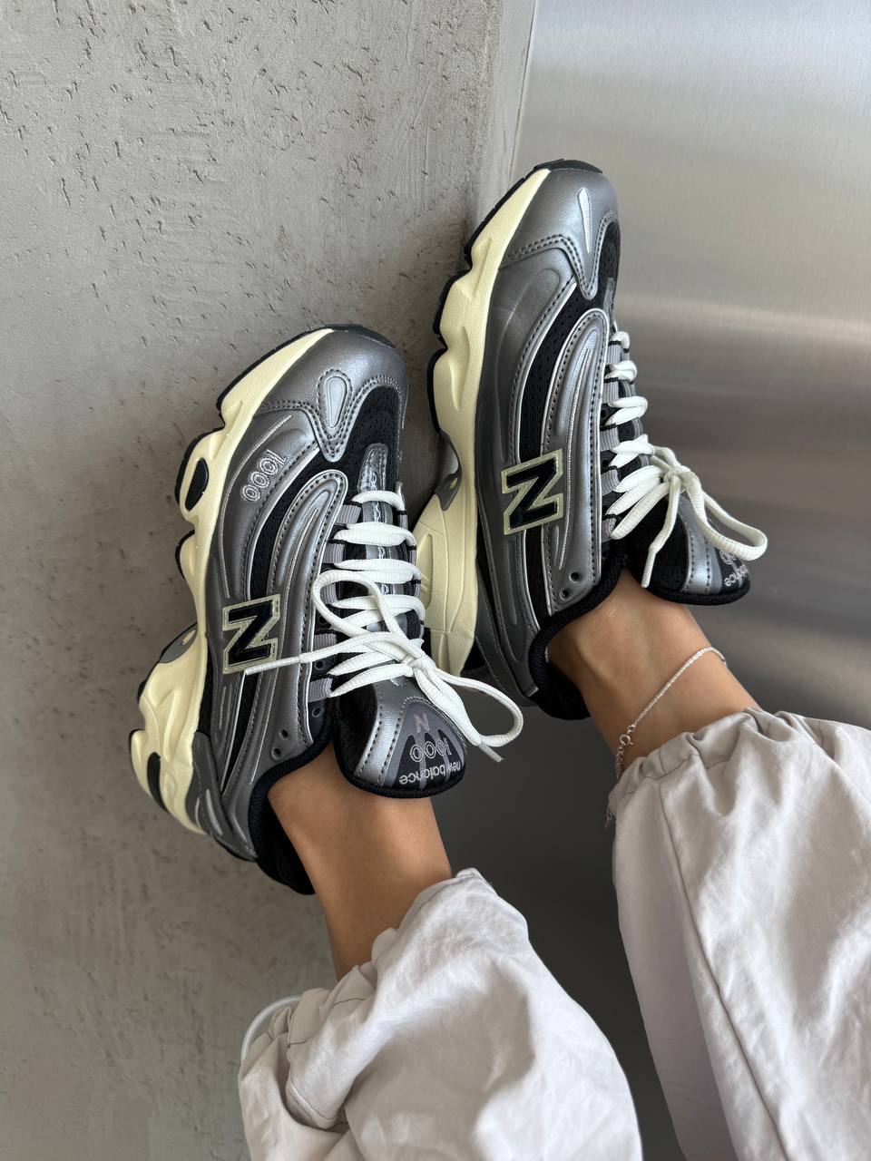 New Balance 1000 Silver Metallic - oceanhype - 