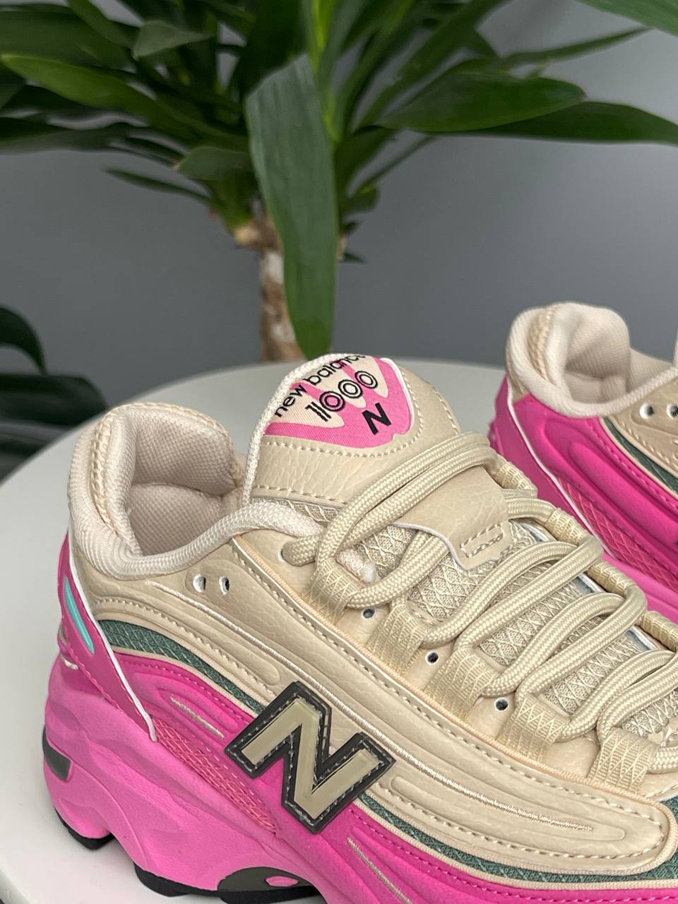 New Balance 1000 Tan Pink Green - oceanhype - 