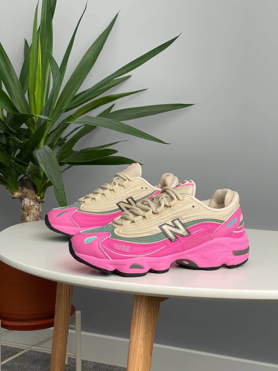 New Balance 1000 Tan Pink Green - oceanhype - 