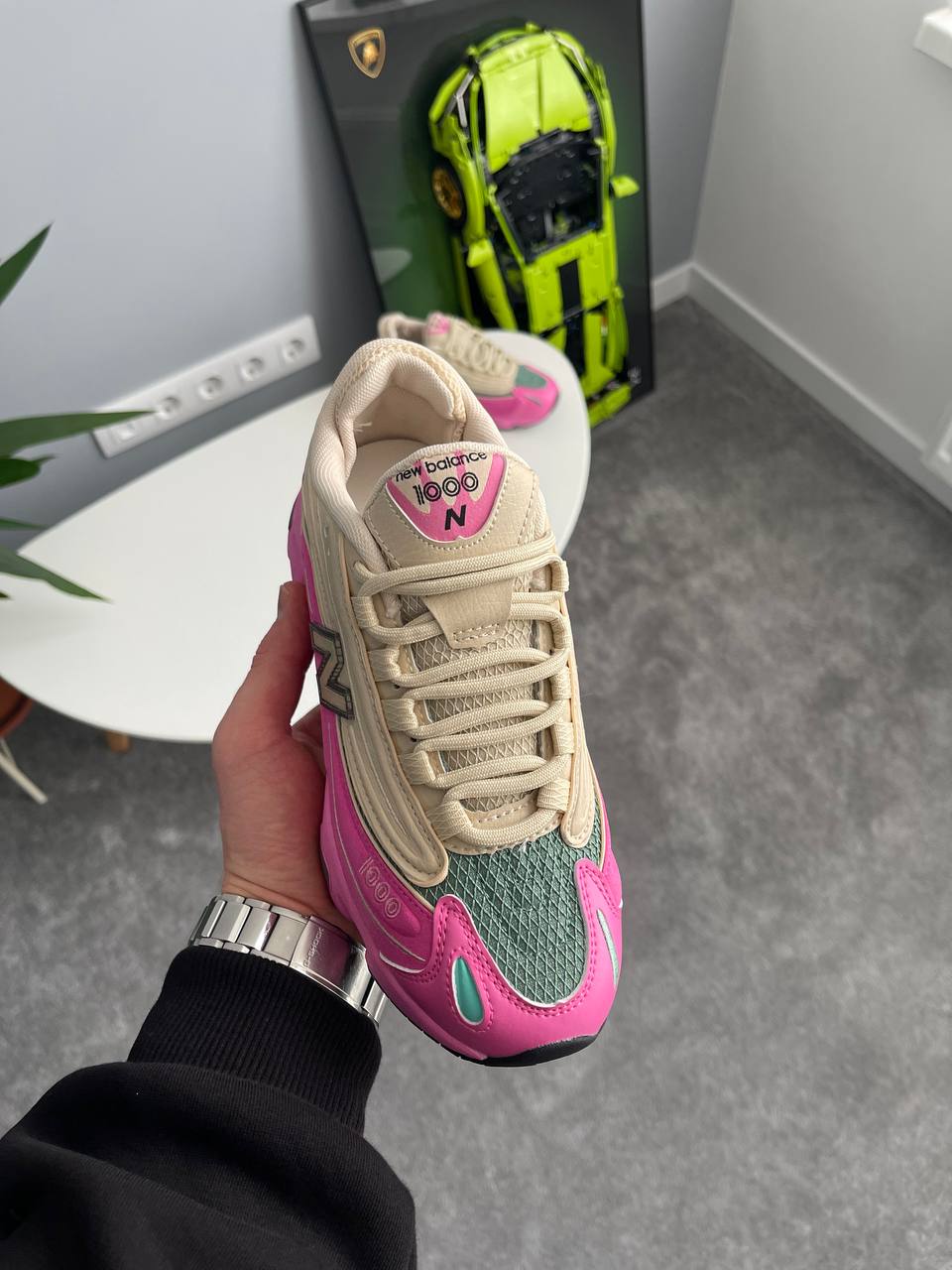 New Balance 1000 Tan Pink Green - oceanhype - 