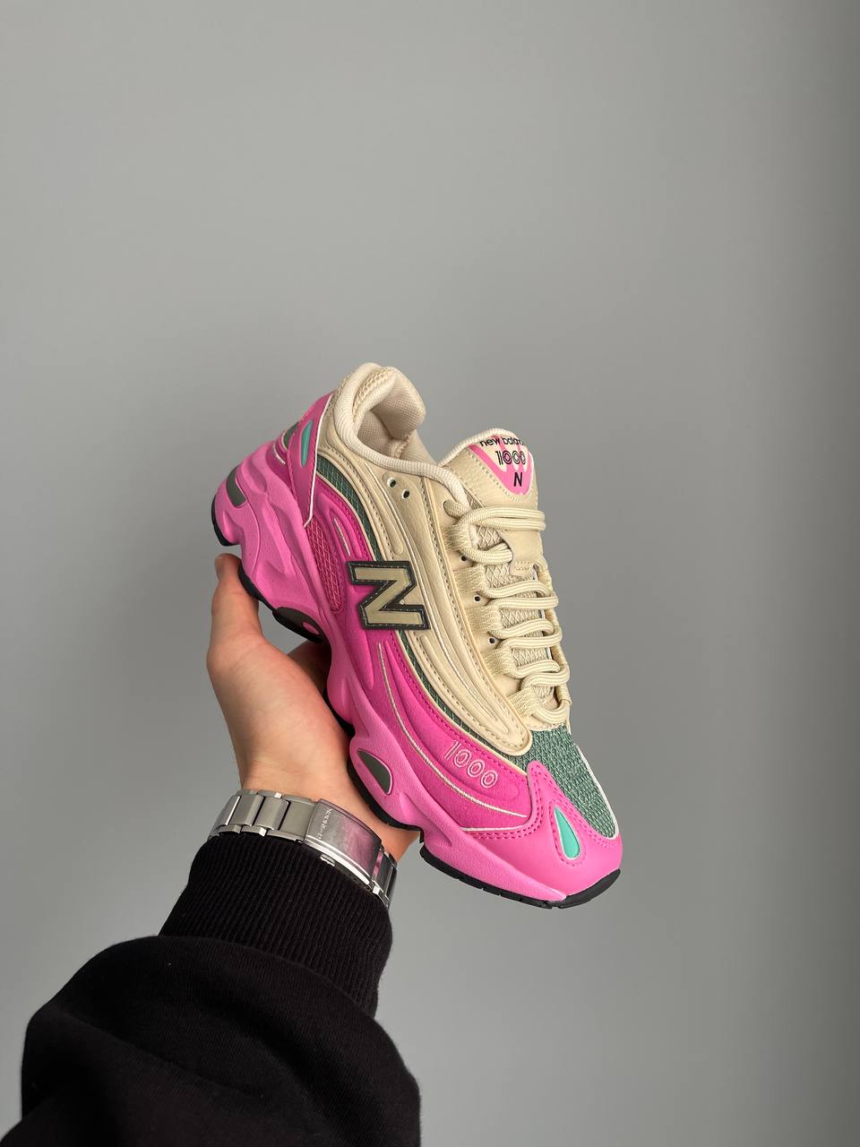 New Balance 1000 Tan Pink Green - oceanhype - 