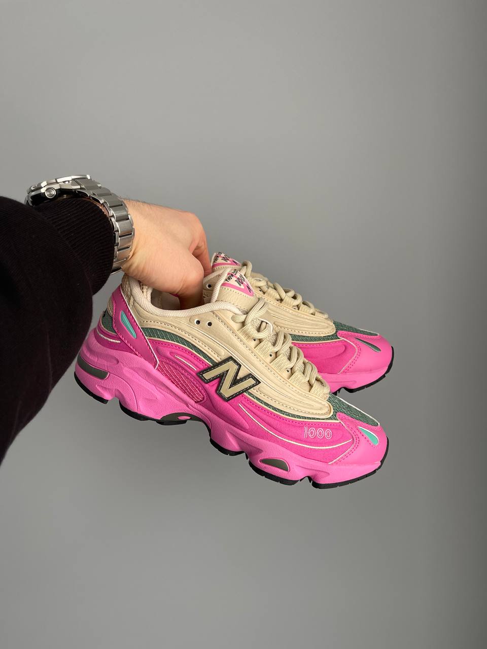 New Balance 1000 Tan Pink Green - oceanhype - 