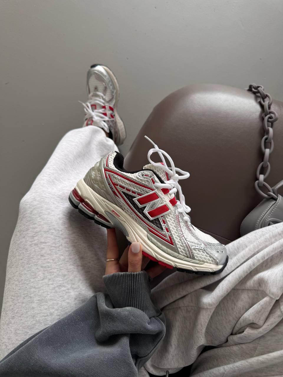 New Balance 1906R Silver Classic Crimson - oceanhype - 