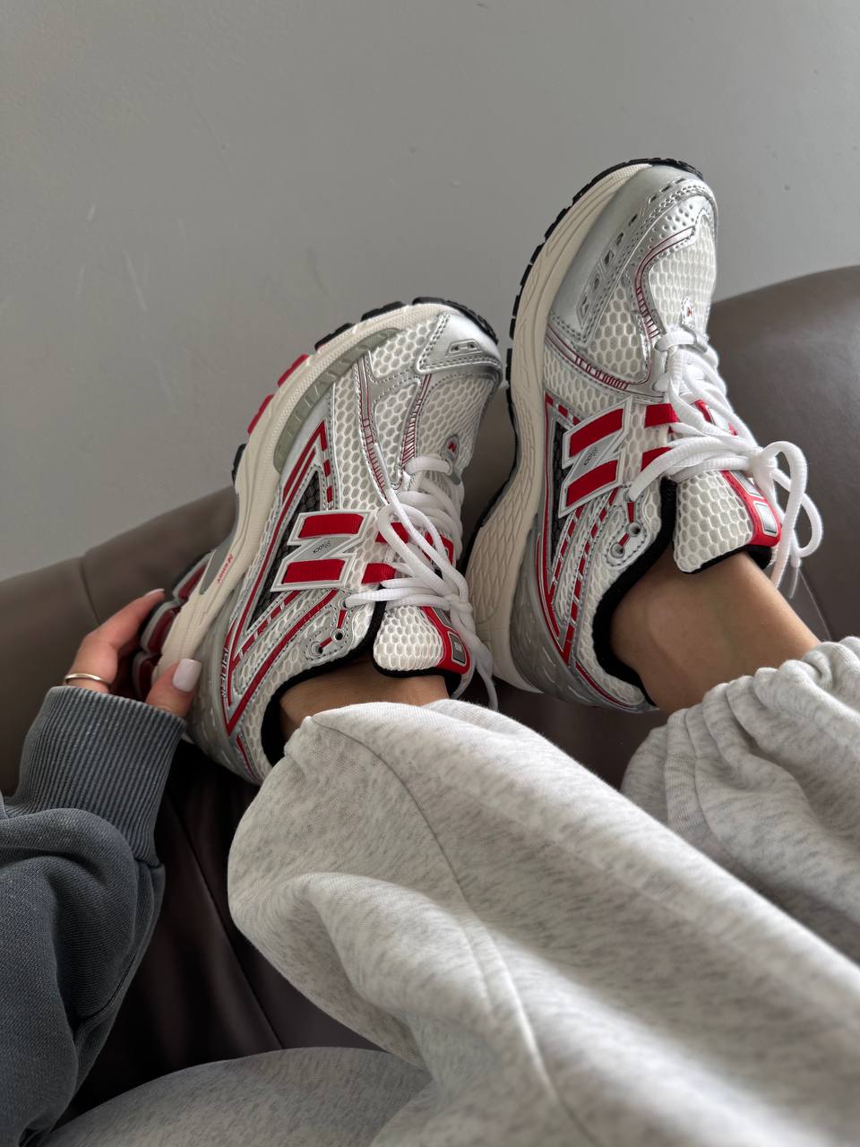 New Balance 1906R Silver Classic Crimson - oceanhype - 