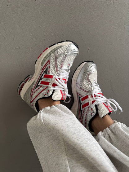 New Balance 1906R Silver Classic Crimson - oceanhype - 