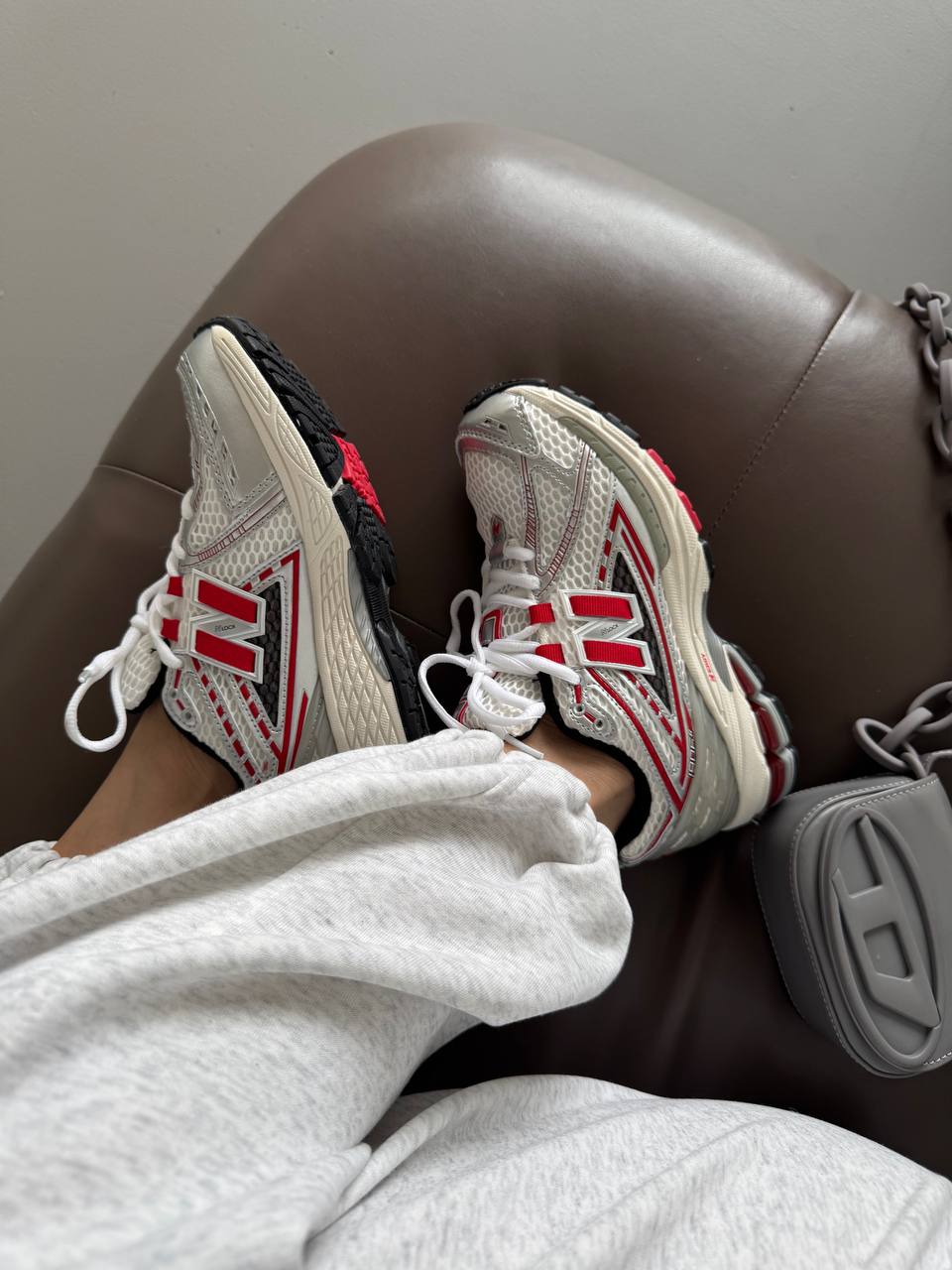 New Balance 1906R Silver Classic Crimson - oceanhype - 